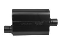 Super 44 Series Chambered Muffler Super 44 Series Stainless Steel 2.50 Offset In 2.50 Center Out Aggressive Sound Flowmaster