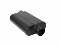 Super 44 Series Chambered Muffler Super 44 Series Stainless Steel 3.00 Offset In 3.00 Center Out Aggressive Sound Flowmaster