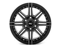 88 Series Wheel One-Piece Gloss Black 17x8.5 6x5.5 -12mm Rough Country