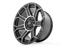 89 Series Wheel One-Piece Black Machined Gun Metal 22x10 8x170 -19mm Rough Country