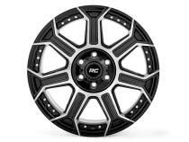 89 Series Wheel One-Piece Black Machined Gun Metal 22x10 8x170 -19mm Rough Country