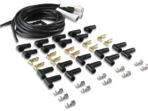 Spark Plug Wire Set Universal 180 Deg White Ceramic Boots These Ceramic Boot Spiral Core Universal Fit Spark Plug Wire Sets Have Straight 180 Degree Boots ACCEL