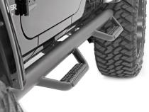 Jeep Wheel to Wheel Nerf Steps 07-18 Wrangler JK 4 Door Rough Country