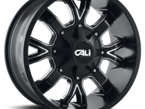 Cast Aluminum Wheels Dirty 9104 SB 22x10 Milled Spokes Satin Black 5 On 127/5 On139.7 Bolt Pattern -19 Offset Cali Offroad Wheels