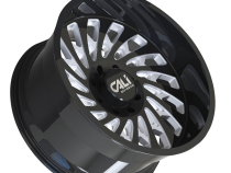 Cast Aluminum Wheels Switchback 9108 GB 20x12 Milled Spokes Gloss Black 5 On 127 Bolt Pattern -51 Offset Cali Offroad Wheels