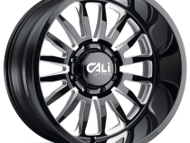 Cast Aluminum Wheels Summit 9110 GB-M 22x10 Milled Spokes Gloss Black 6 On 135 Bolt Pattern 0 Offset Cali Offroad Wheels