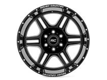 92 Series Wheel Machined One-Piece Gloss Black 22x12 8x180 -44mm Rough Country