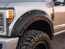 Defender Pocket Fender Flares Agate Black Ford Super Duty (17-22) Rough Country