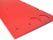 15-19 GMC Sierra 2500 Overland Tailgate Table Smooth Surface Red All Pro Off Road