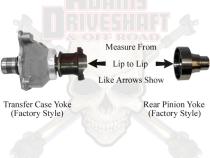 JK Rear 1310 CV Greaseable Driveshaft 4 Door Adams Driveshaft