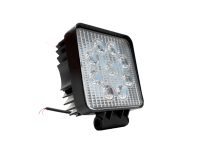 27W Square Work Light 9pcs 3W High Intensity Cree LEDs Cali Raised LED