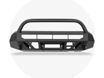 16-Up Tacoma Stealth Bumper 32 Inch LED Bar Combo Beam Bumper Light Bar-Blue-Small Relocation Mounts Only No Second Switch No Winch No D-Ring Cali Raised LED