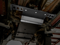 2016-2022 Toyota Tacoma Transfer Case Skid Plate - Aluminum Raw Cali Raised LED