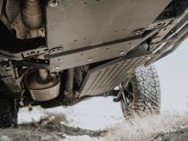 2014-Present 4Runner Transfer Skid Plate Steel/Raw Cali Raised LED