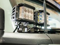 Ditch Light Mount Kit Fits 21-Present Ford Bronco Raptor - (2) 3X2 18W LED Pods/(2) 27W Side Projecting LED Pods Cali Raised LED