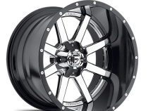 Aluminum Wheels 22X12 Maverick D260 5 On 139.7/5 On 150 Chrome/Gloss Black Lip 110.1 Bore -44 Offset Fuel Off Road Wheels