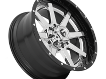 Aluminum Wheels 22X12 Maverick D260 5 On 139.7/5 On 150 Chrome/Gloss Black Lip 110.1 Bore -44 Offset Fuel Off Road Wheels