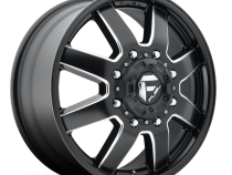 Dually Wheels 24X8.3 Maverick Dually D538 8 On 165.1 Black Milled 121.5 Bore 105 Offset 7 Spoke Front Dually Fuel Off Road Wheels