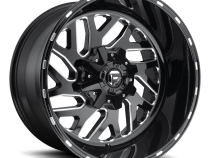 Aluminum Wheels 20X10 Triton D581 5 On 114.3/5 On 127 Gloss Black/Milled 78.1 Bore -18 Offset Mesh Spoke 40 Lbs Fuel Off Road Wheels