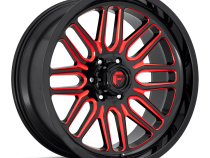 Aluminum Wheels 22X10 Ignite D663 5 On 127 Gloss Black Red Tinted Clear 78.1 Bore -18 Offset Fuel Off Road Wheels