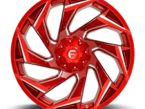 Aluminum Wheels 20X9 Reaction D754 5 On 114.3/5 On 127 Candy Red/Milled 78 Bore 1 Offset Fuel Off Road Wheels