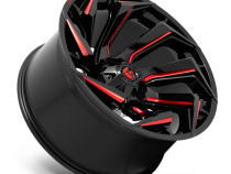 Aluminum Wheels 18X9 Reaction D755 5 On 114.3/5 On 127 Gloss Black Milled Red Tint 78.1 Bore 1 Offset Fuel Off Road Wheels