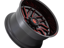 Aluminum Wheels 20X10 Hurricane D808 5 On 127 Gloss Black/Red Milled 71.5 Bore -18 Offset Fuel Off Road Wheels