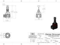 H11/H8/H9 Yellow SL2 LED Bulb Each Diode Dynamics