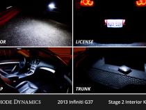 Interior LED Kit for 2008-2015 Infiniti G37 Coupe/Convertible, Cool White Stage 2 Diode Dynamics