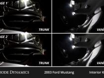 Interior LED Kit for 1994-2004 Ford Mustang, Cool White Stage 2 Diode Dynamics