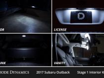 Interior LED Kit for 2015-2019 Subaru Outback, Cool White Stage 1 Diode Dynamics