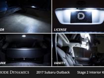 Interior LED Kit for 2015-2019 Subaru Outback, Cool White Stage 1 Diode Dynamics