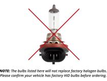 Replacement OEM HID Bulbs for 2017-2020 Jeep Renegade Pair 4300K Diode Dynamics