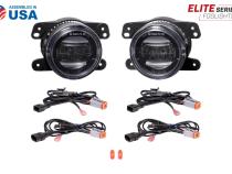 Elite Series Fog Lamps for 2011-2013 Jeep Grand Cherokee Pair Cool White 6000K Diode Dynamics