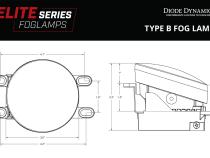 Elite Series Fog Lamps for 2014-2016 Lexus IS350 Pair Yellow 3000K Diode Dynamics