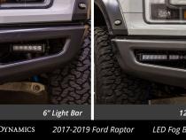 Raptor 2017 Stage Series Fog Kit 12 White Wide Diode Dynamics