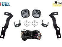 SS3 LED Ditch Light Kit for 2016-2021 Toyota Tacoma, Pro White Combo Diode Dynamics