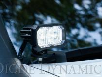 SS3 LED Ditch Light Kit for 2016-2021 Toyota Tacoma, Pro White Combo Diode Dynamics