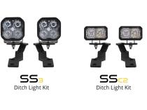 SS3 LED Ditch Light Kit for 2016-2021 Toyota Tacoma, Pro White Combo Diode Dynamics