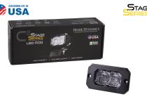 Stage Series 2 Inch LED Pod, Sport White Flood Flush RBL Each