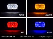 Stage Series 2 Inch LED Pod, Sport White Flood Flush RBL Each