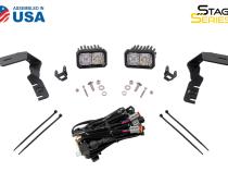 SS3 LED Ditch Light Kit for 2019-2021 Ford Ranger, Sport Yellow Combo Diode Dynamics