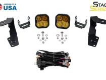 SS3 LED Ditch Light Kit for 2015-2021 Subaru WRX/STi, Pro Yellow Combo Diode Dynamics