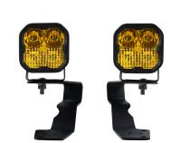 SS3 LED Ditch Light Kit for 2015-2021 Subaru WRX/STi, Pro Yellow Combo Diode Dynamics