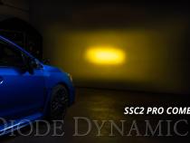 Stage Series 2in LED Ditch Light Kit for 2015-2021 Subaru WRX/STi, Sport Yellow Combo