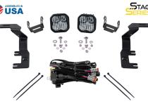 Stage Series 2in LED Ditch Light Kit for 2015-2021 GMC Canyon, Sport White Combo