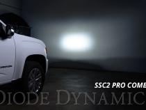 Stage Series 2in LED Ditch Light Kit for 2015-2021 GMC Canyon, Sport White Combo