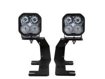 SS3 LED Ditch Light Kit for 2014-2019 GMC Sierra 1500, Pro White Combo Diode Dynamics