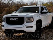 SS3 LED Ditch Light Kit for 2014-2019 GMC Sierra 1500, Pro White Combo Diode Dynamics