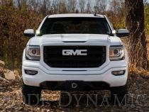 SS3 LED Ditch Light Kit for 2014-2019 GMC Sierra 1500, Pro White Combo Diode Dynamics